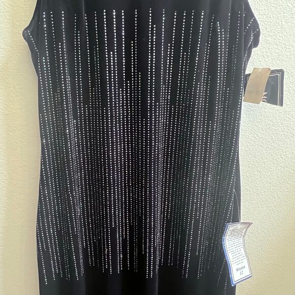 New Black Velvet Maxi Dress Women's 12 Sparkling Glitter Goth Fairy Whimsigoth‎ - Picture 3 of 8